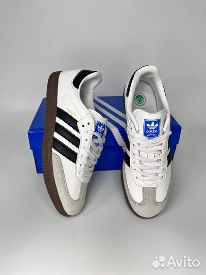 Кеды женские Adidas Samba White Black