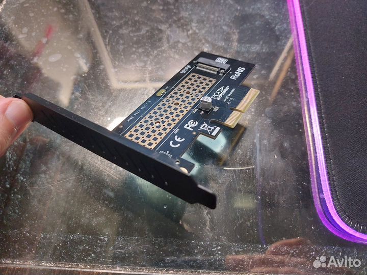 Переходник с SSD M2 NVMe на PCI Express x4