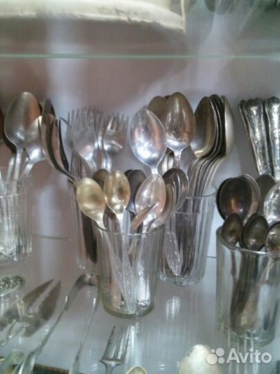 Мельхиоровые столовые приборы СССР