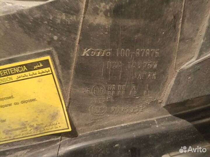 Фара левая mitsubisi padjero 4