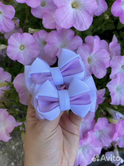 Бантики для волос ручной работы