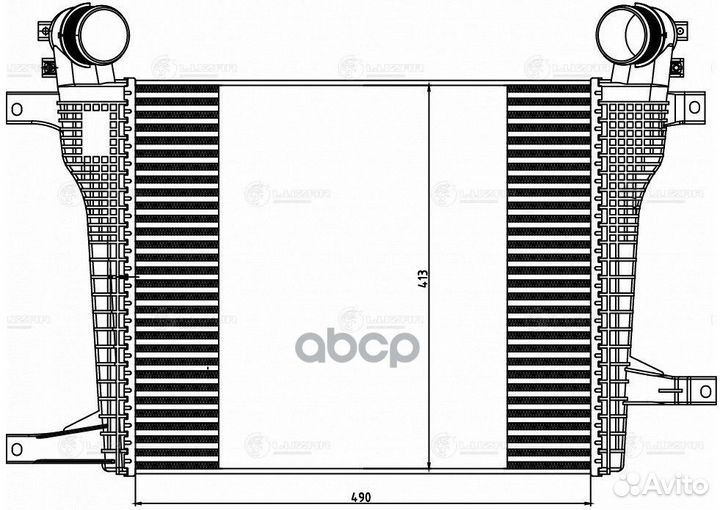 Радиатор интеркулера) для а/м Chevrolet Captiva