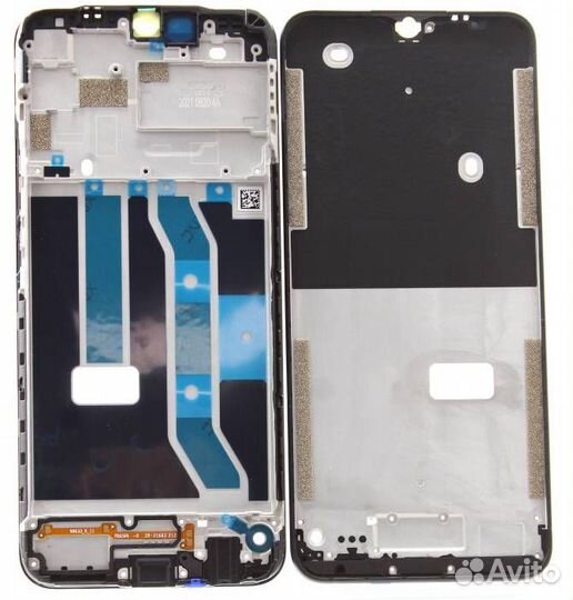 Рамка дисплея для Realme C25/C25s Черная A+