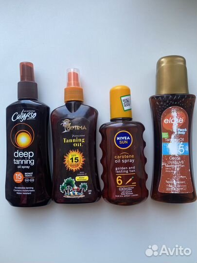 Масло для загара и после