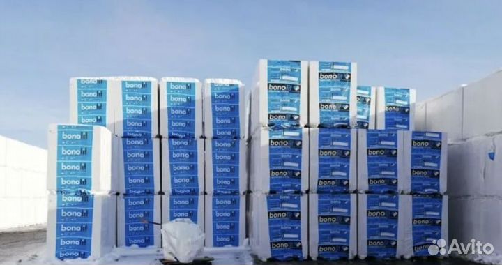 Газобетонный блок 600-250-300 мм Д500 Бонолит