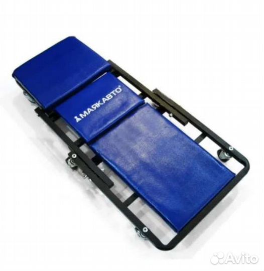 Лежак-табурет подкатной трансформер металл 6 колес