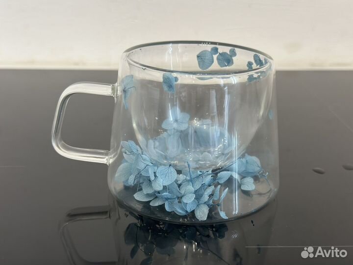 Кружка с сухоцветами