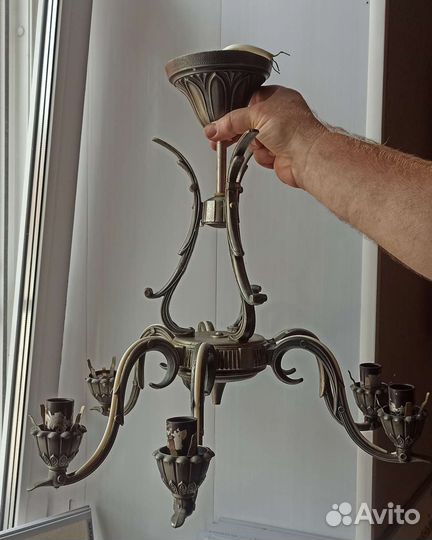 Люстра зик Уральская рябинушка без плафонов 6 рожк