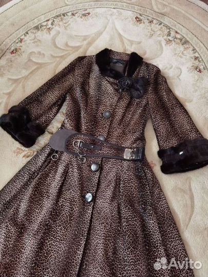 Пальто, натуральная кожа