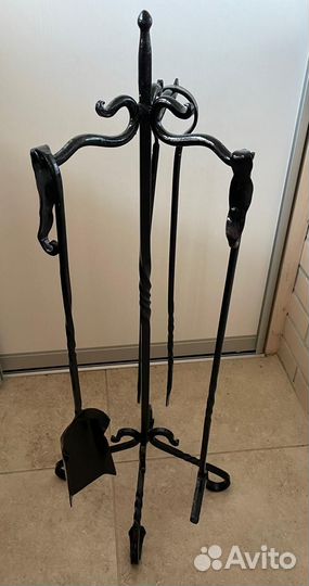 Кованый каминный набор