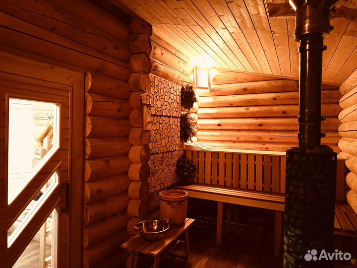 Русская баня на дровах