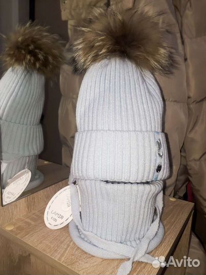 Шапка и снуд детский