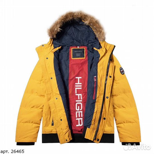 Tommy hilfiger куртка желтая