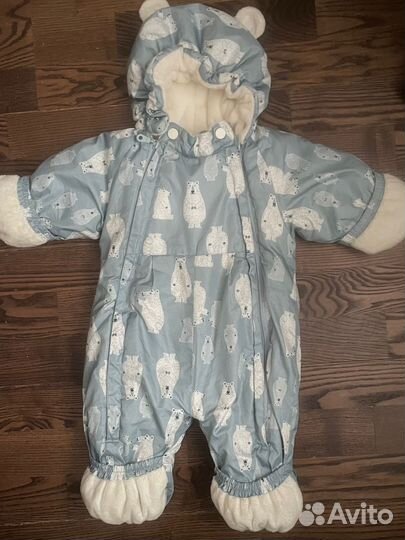 Комбинезон зимний для малыша размер 62