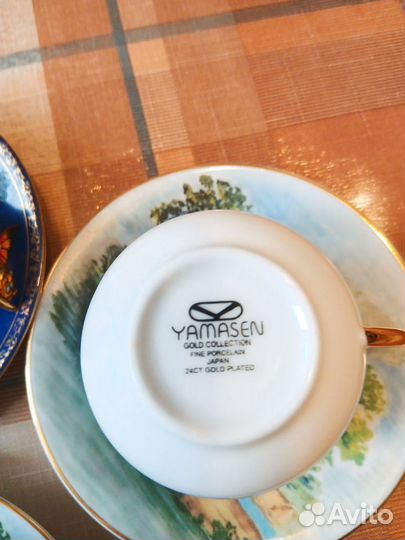 Кофейная пара. Синие из англии,а белые japan