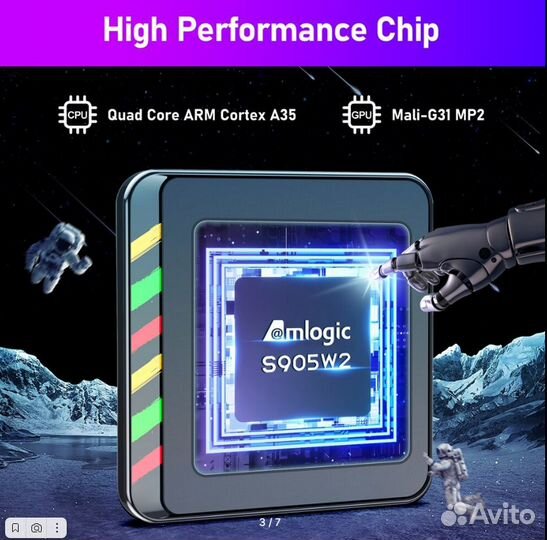 Wi-Fi андроид тв приставка H96MaxW2. 4К. 2/16/4/32