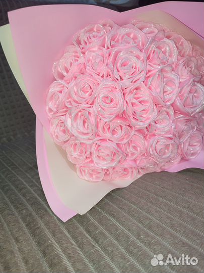 Букет из атласных лент