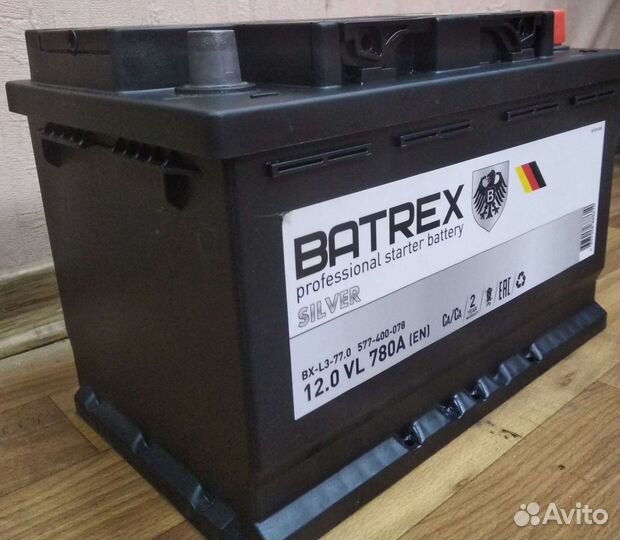Акб 77 Ач Batrex (Varta)