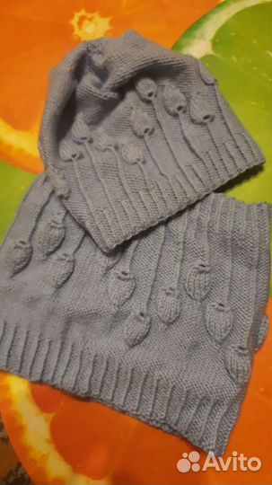 Комплект шапка, снуд