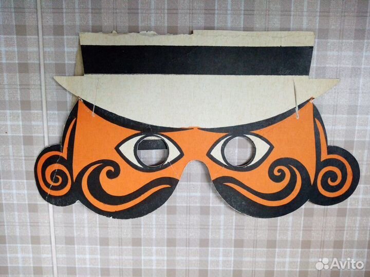 Елочные игрушки Маски Фольга Серпантин СССР