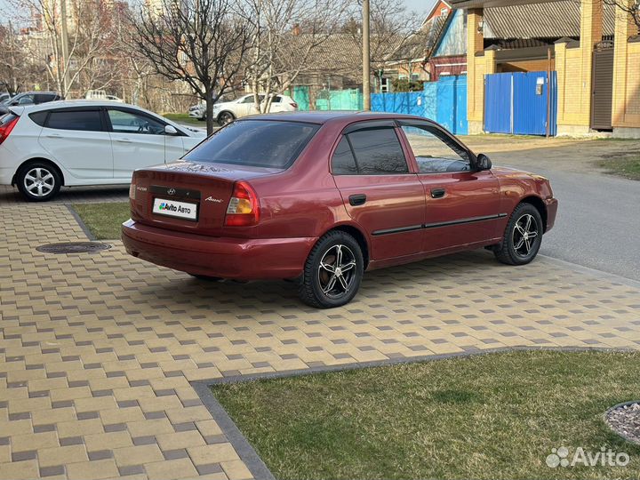 Hyundai Accent 1.5 МТ, 2005, 179 618 км