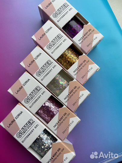 Глиттер гель Laura Serna