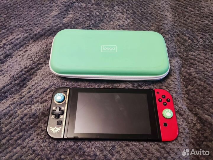 Nintendo switch прошитый + 64Gb SD