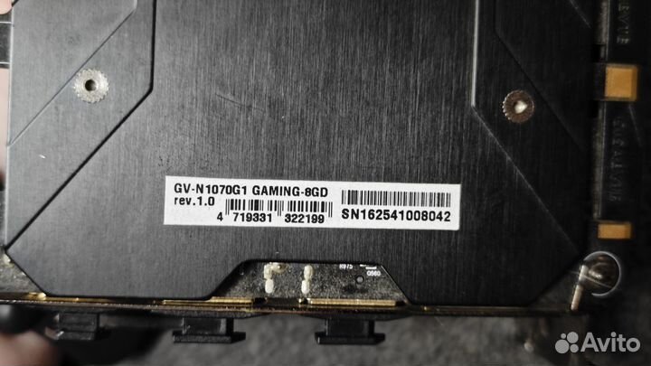 Gigabyte GeForce GTX 1070 G1 Gaming 8G (rev. 1.0)