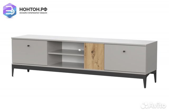 Тв-тумба Ариан175холодныйсерый / дубартизан