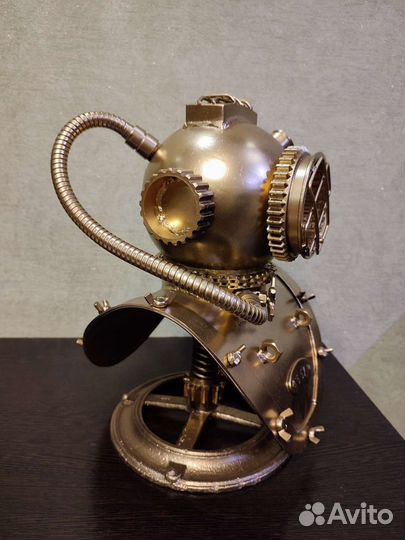 Водолазный шлем, поделка из металла