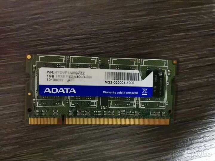Оперативная память 1gb ddr2 sodimm pc2-6400s-666