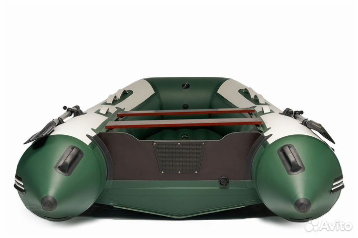 Лодка mishimo lite 335 бело-зеленый цвет