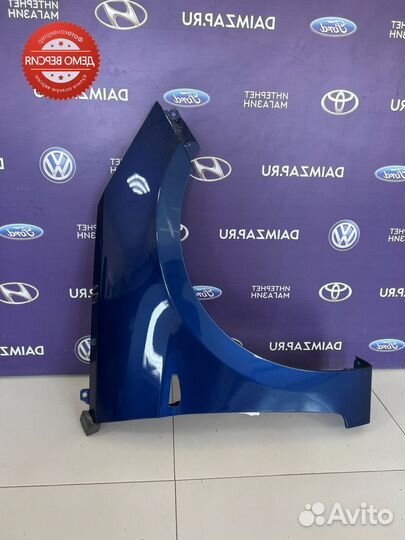 Крыло Hyundai Solaris (15-17) правое / синий ZD6