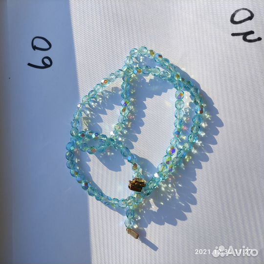 Колье бусы Яблонекс, винтаж Чехословакия