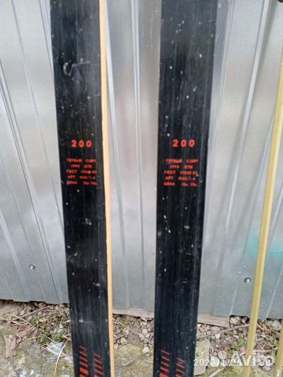 Лыжи беговые СССР деревянные