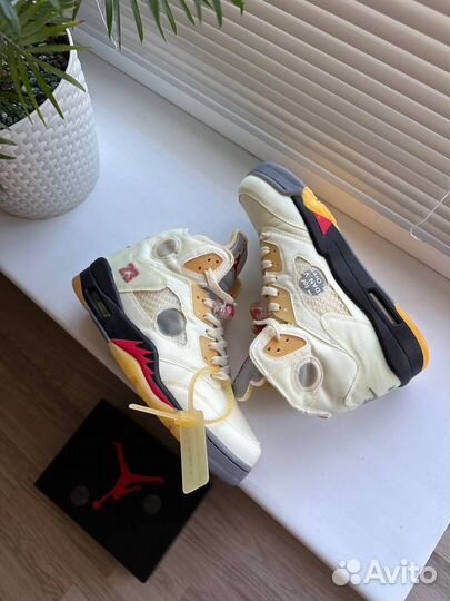 Nike Air Jordan 5 off white