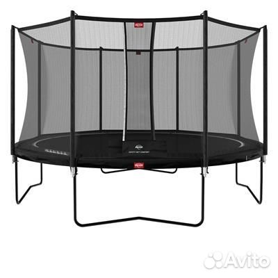 Батут Berg Favorit Regular 380 Black с сеткой Comf