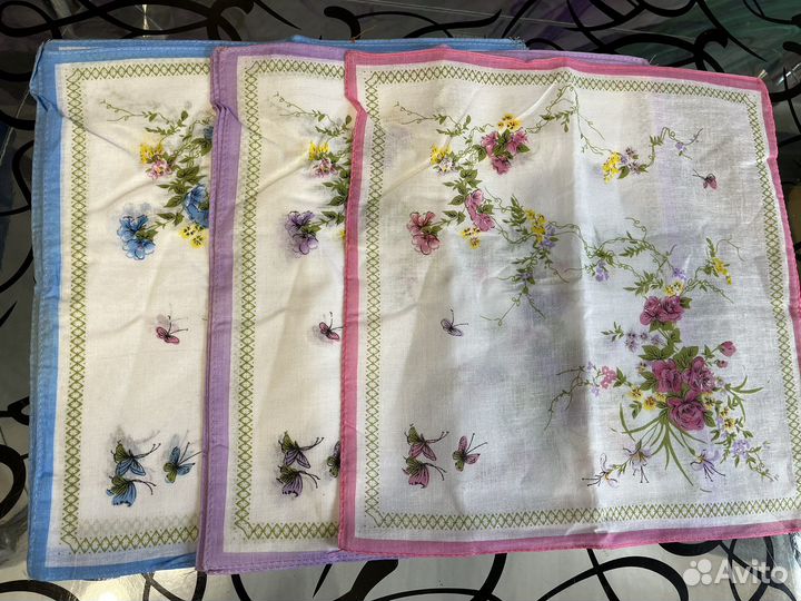 Платки носовые женские