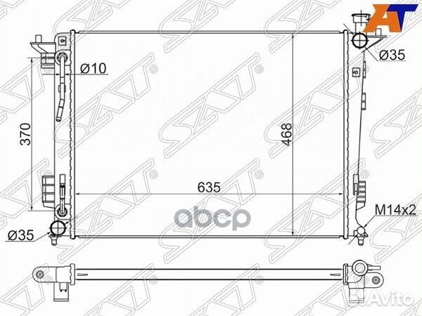 Радиатор Hyundai ix35 09-15 / Tucson 09-15 / Kia