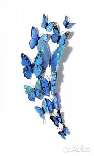 Бабочки на стену интерьерные