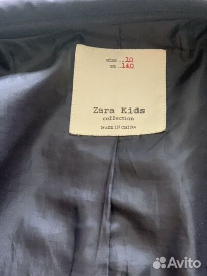 Пиджак zara синий 140 см Зара для мальчика