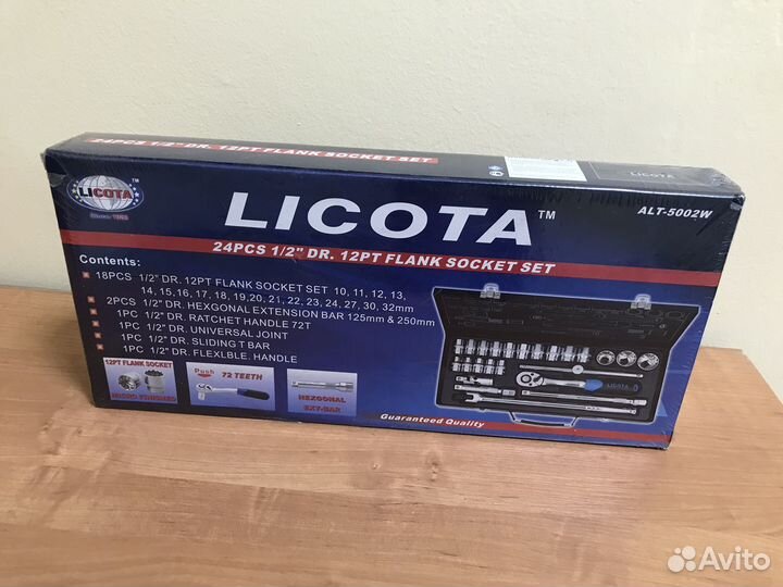 Набор торцевых головок Licota