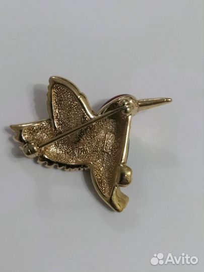 Брошь колибри