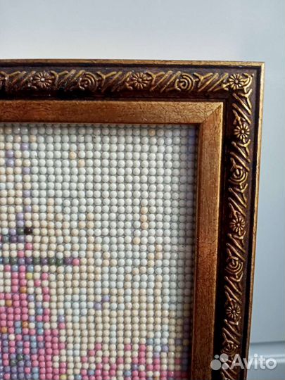 Картина алмазная мозаика. Готовая. Синички