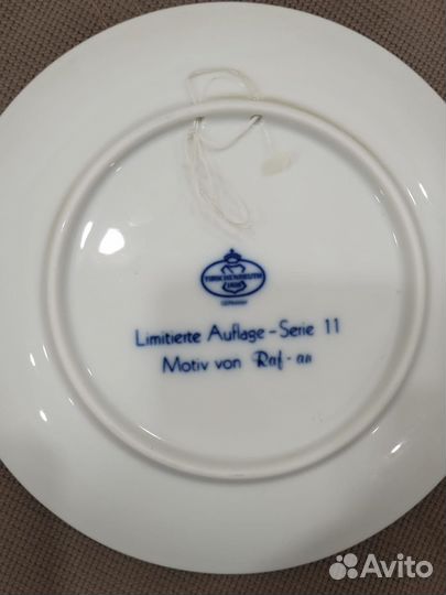 Настенная тарелка Рождество Германия 1981 г