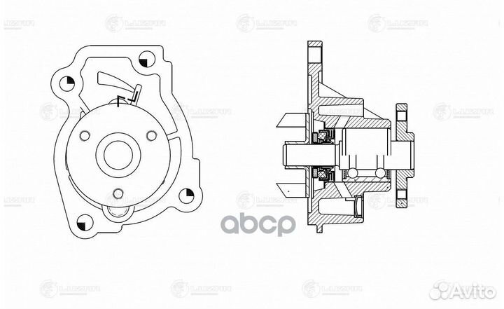 Насос водяной для а/м Лада Vesta (15) /Renault A