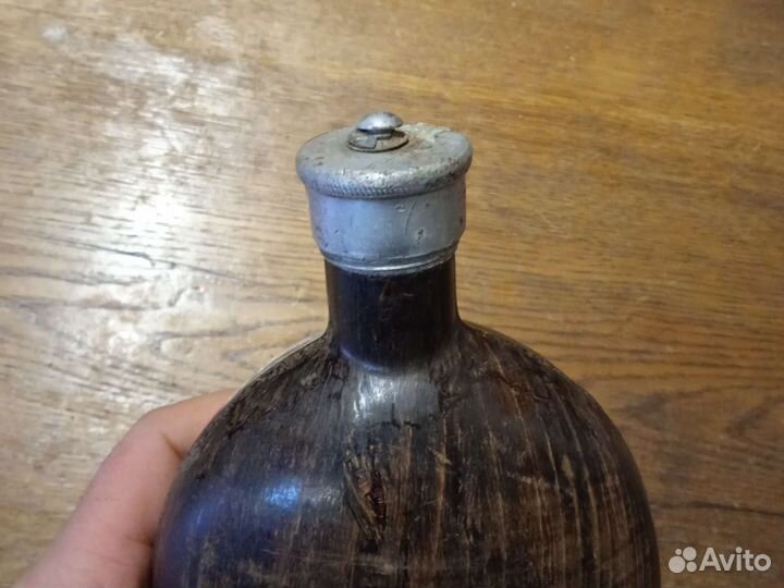 Немецкая фляжка кокос ВОВ