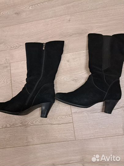 Сапоги замшевые 38 размер еврозима