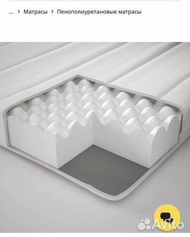 Матрас 160х200 IKEA полиуретановый тонкой