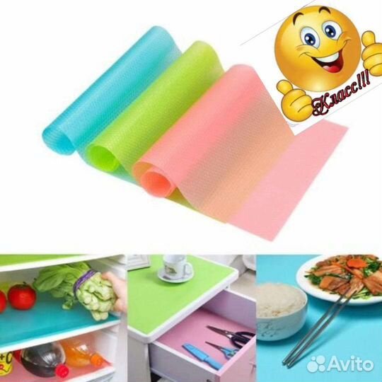 Коврик для холодильника 6 шт набор
